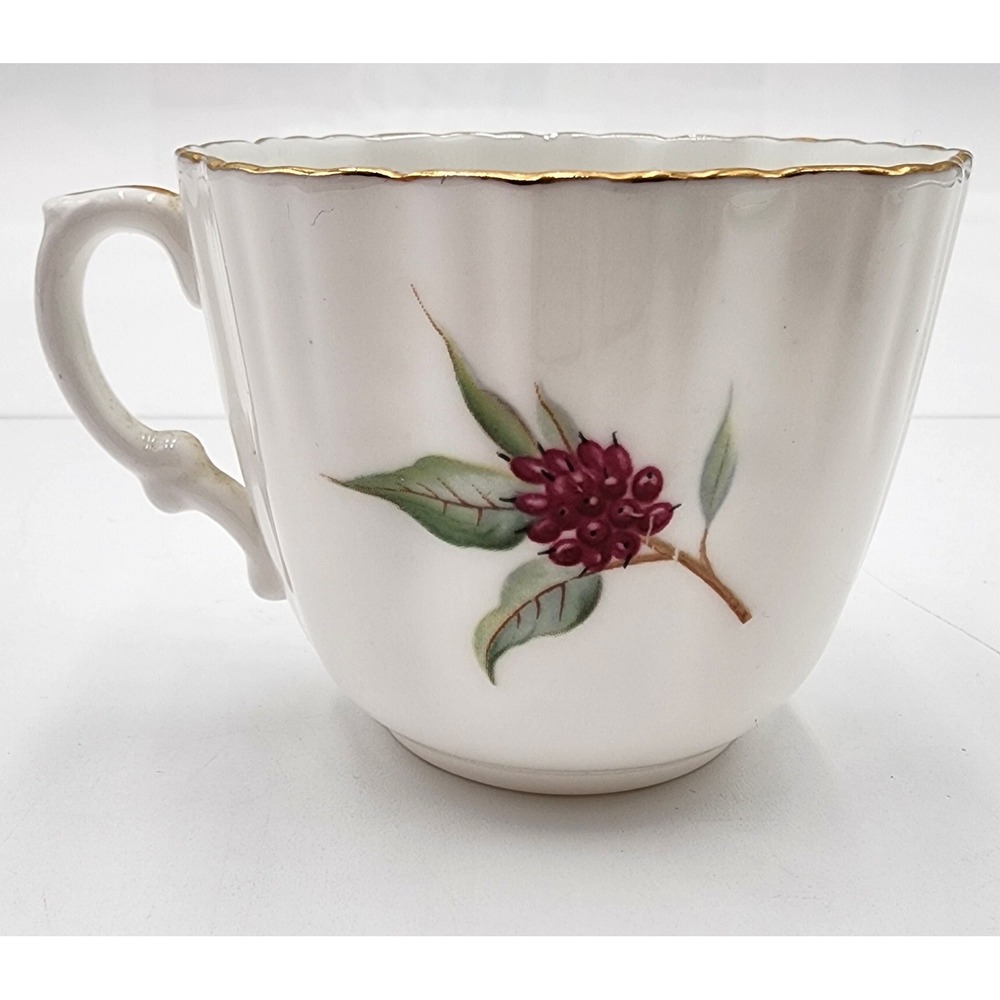 Vintage Hammersley & Co Dogwood Teacup Saucer Set Provincial Flowers White EXC - Picture 14 of 16